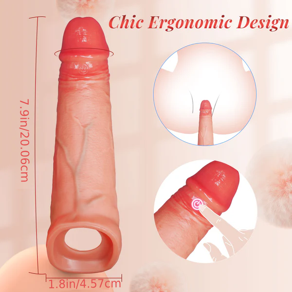 Eveandlove APP Controlled 9 Vibration Intensities Vibrating Penis Sleeve