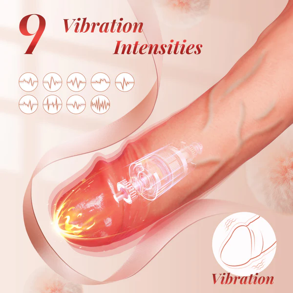 Eveandlove APP Controlled 9 Vibration Intensities Vibrating Penis Sleeve