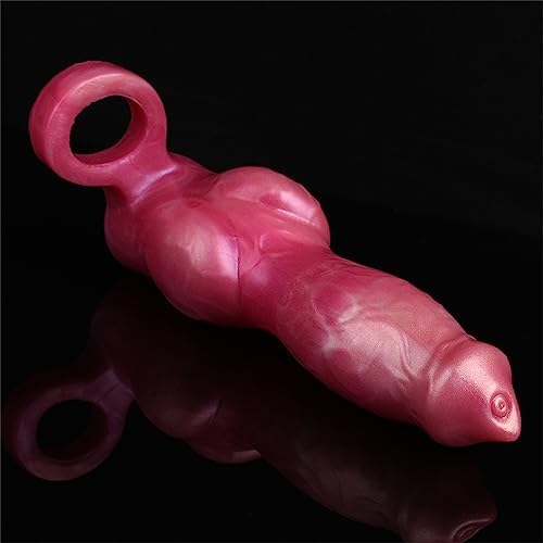 Eveandlove Male Penis Sleeve Enlarger – Soft Silicone Extension Sleeve with Cock Ring, 1.77in Solid Length