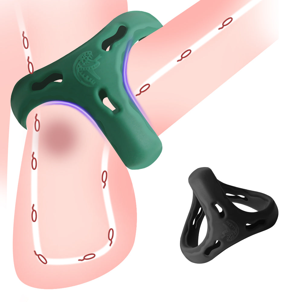 (Random Color) Snake-Head Delayed Ejaculation Safe Cock Ring