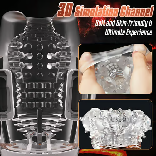 Eveandlove Rocket Sucking & Vibrating Transparent Dual Motor Male Masturbation Cup
