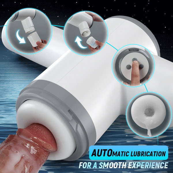 Eveandlove Automatic Lubrication 8 Thrusting & Sucking Handheld Male Stroker