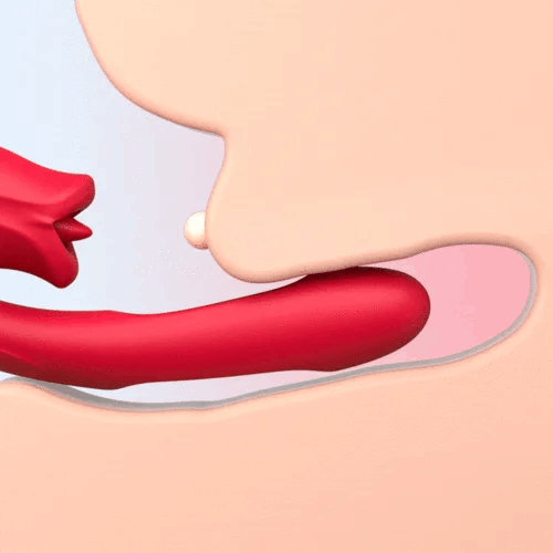 Eveandlove G Spot Flapping Vibrator with Kissing Function & Vibrating Tongue