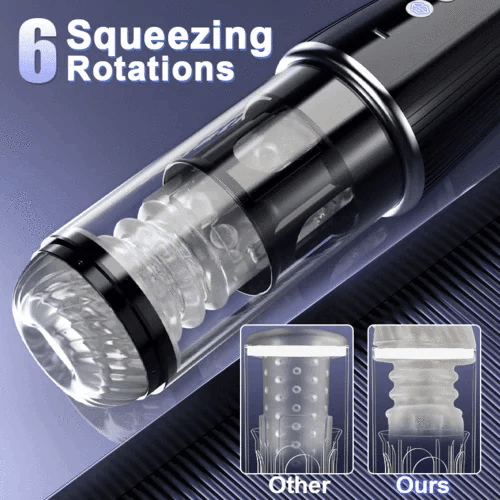 Eveandlove 5 Rotating 5 Sucking 7 Vibrating Masturbator & Training 2 IN 1 Adult Toys