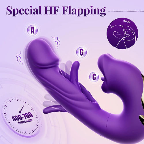 Eveandlove G Spot Vibrator: 7 Modes for Clitoral Stimulation, Thrusting Dildo & Anal Play