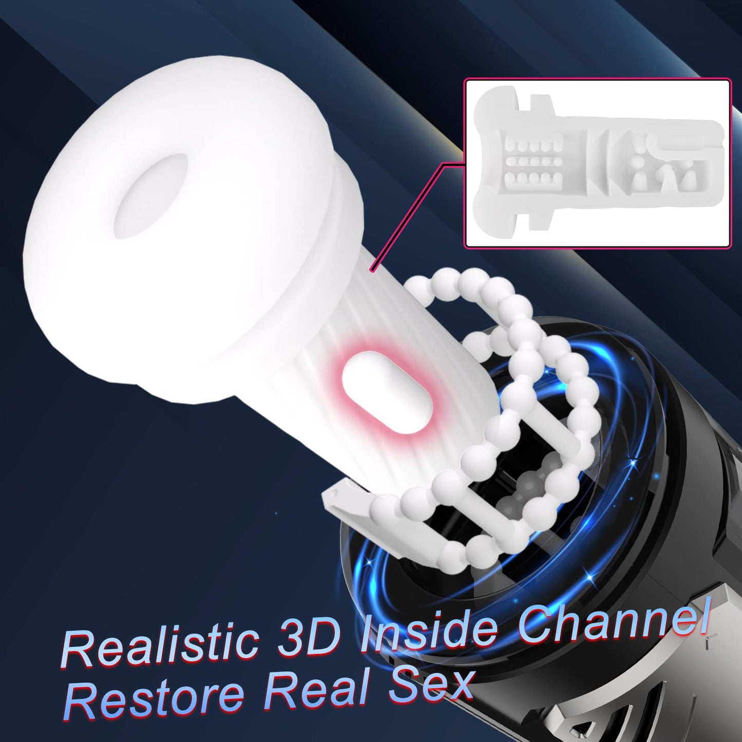 Eveandlove 7 Thrusting & Vibration ModesElectric Male Stroker Pocket Pussy for Men