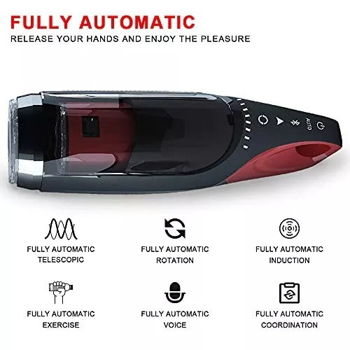 2023 latest Intelligent Toy Automatic Sucking Heating and Telescopic Rotating Electric Masturbator Cup