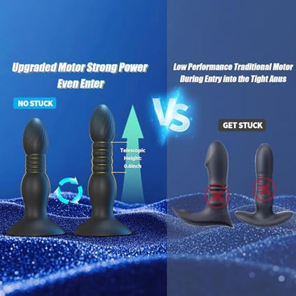 Eveandlove Super Strong Suction Cup Remote Control Thrust Vibration, Anal Trainer for Men, Women & Couples