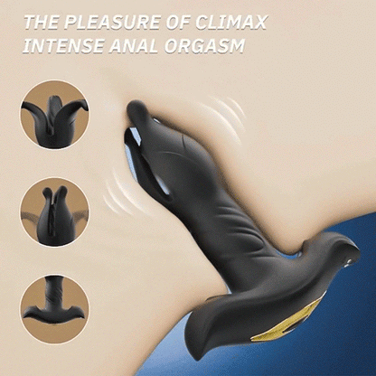Eveandlove Remote Control 9 Tension Shock Flapping Thrusting Vibrating Butt Plug Prostate Massager