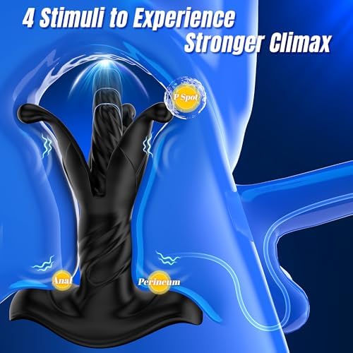Prostate Massager for Men – 9 Mode Vibrating Thrusting Anal Plug with Remote Control