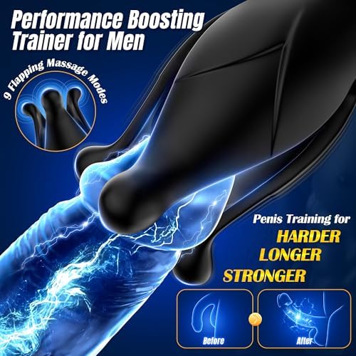 Prostate Massager for Men – 9 Mode Vibrating Thrusting Anal Plug with Remote Control