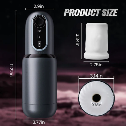 Eveandlove & Godwin Stepless Variable Speed Masturbator Handsfree