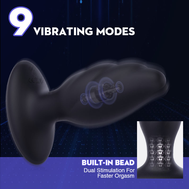 Eveandlove Large Size 9 Vibration Anal Vibrator Butt Plug