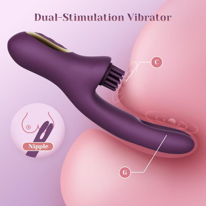 Eveandlove 10 x 6 x 7 Modes Come-Hither Clitoral Tickling Rabbit Vibrator