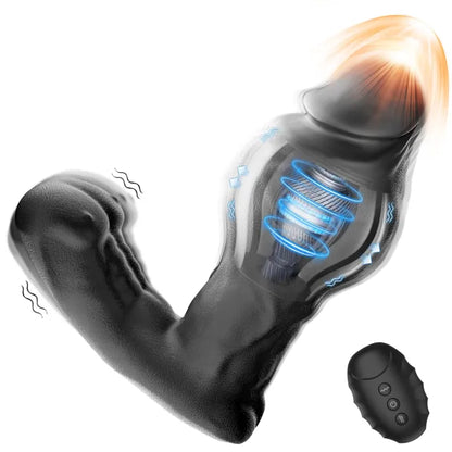 Eveandlove Inflatable Prostate Massager: 10 Vibration Modes, Heating & Remote-Controlled Expansion