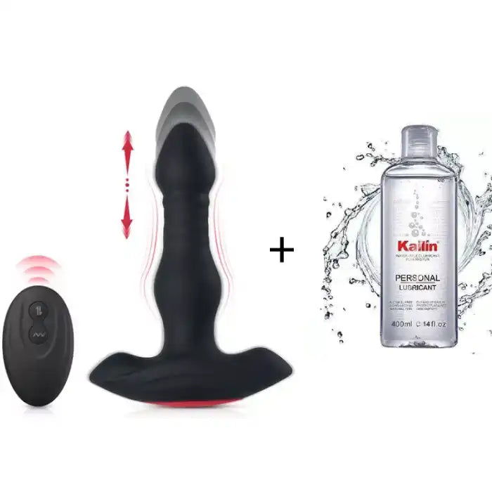 Eveandlove 3 Thrusting 10 Vibrations Anal Plug with Remote Controller