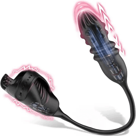 Eveandlove 7 Thrusting 7 Vibrating Prostate Massager & Penis Vibrator For Men Couple Sex Toy