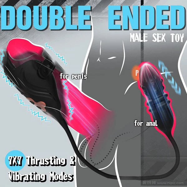 Eveandlove 7 Thrusting 7 Vibrating Prostate Massager & Penis Vibrator For Men Couple Sex Toy