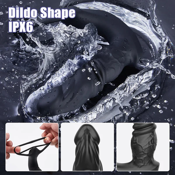 Eveandlove Bluetooth Remote Control 9 Thrusting Vibrating Prostate Massager with Penis Ring