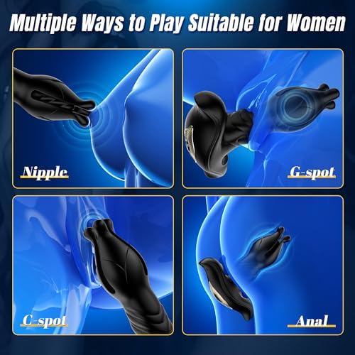 Prostate Massager for Men – 9 Mode Vibrating Thrusting Anal Plug with Remote Control