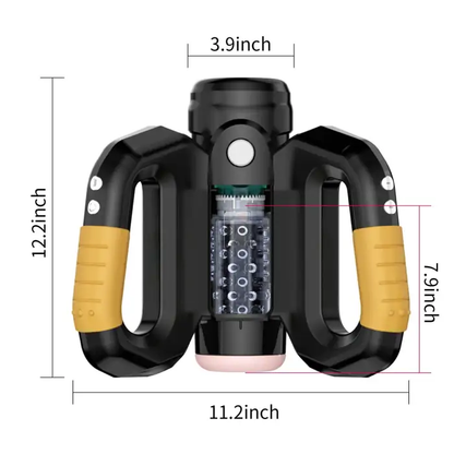 Eveandlove Rotating Thrusting Double Side Handle Male Stroker XSPACECUP