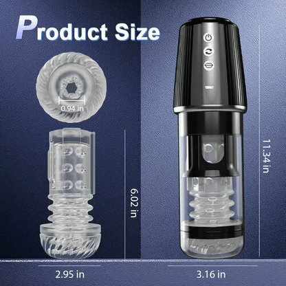 Eveandlove 5 Rotating 5 Sucking 7 Vibrating Masturbator & Training 2 IN 1 Adult Toys