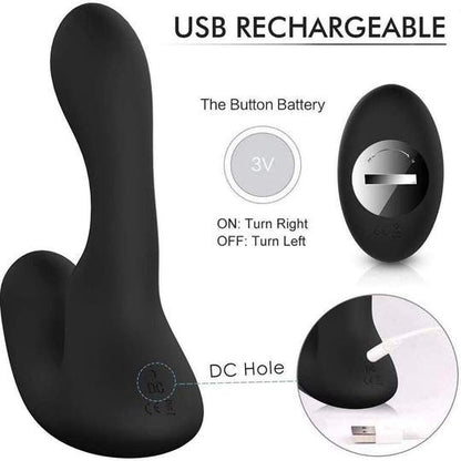 9-Pattern Vibration Double Motor 30° Wave-Motion Prostate Massager