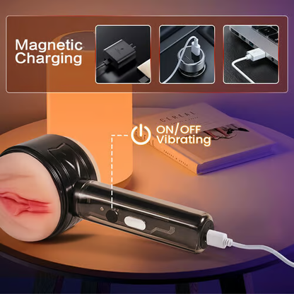 Eveandlove 10 Vibration Anal and Vaginal 2 in 1 Handheld Masturbator