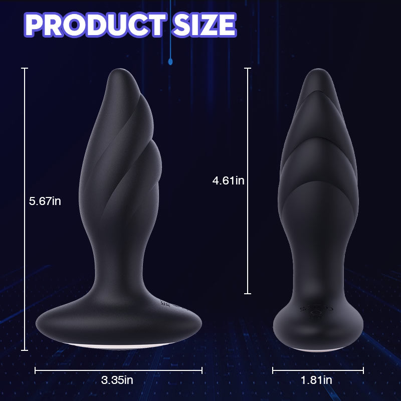 Eveandlove Large Size 9 Vibration Anal Vibrator Butt Plug