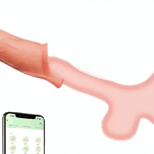 Eveandlove APP Controlled 9 Vibration Intensities Vibrating Penis Sleeve