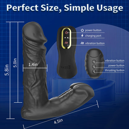 Eveandlove Inflatable Prostate Massager: 10 Vibration Modes, Heating & Remote-Controlled Expansion
