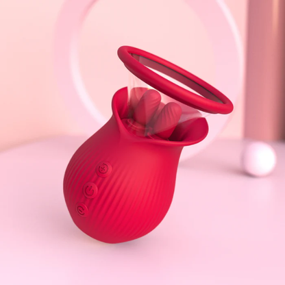 Eveandlove Tongue Magic: Interchangeable Clitoral & Nipple Sucker with 3-in-1 Pleasure Functions