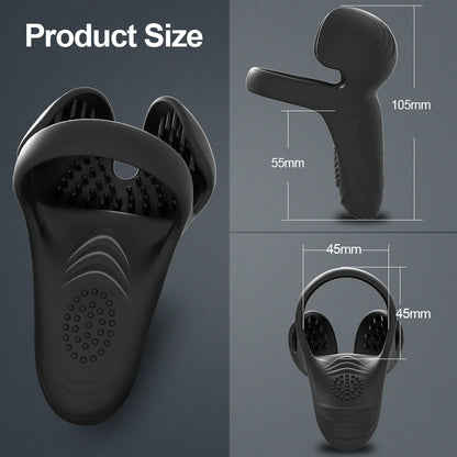 Penis Ring with Prostate and Ball Vibrator for Stronger Erections