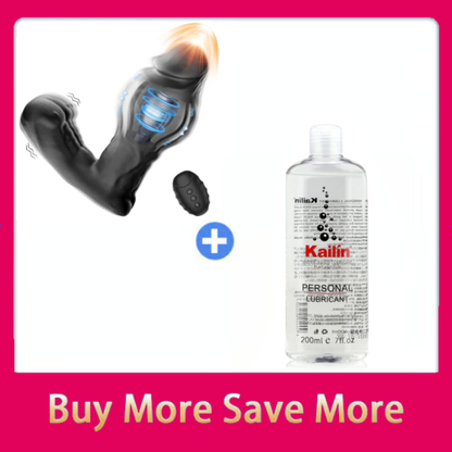 Eveandlove Inflatable Prostate Massager: 10 Vibration Modes, Heating & Remote-Controlled Expansion
