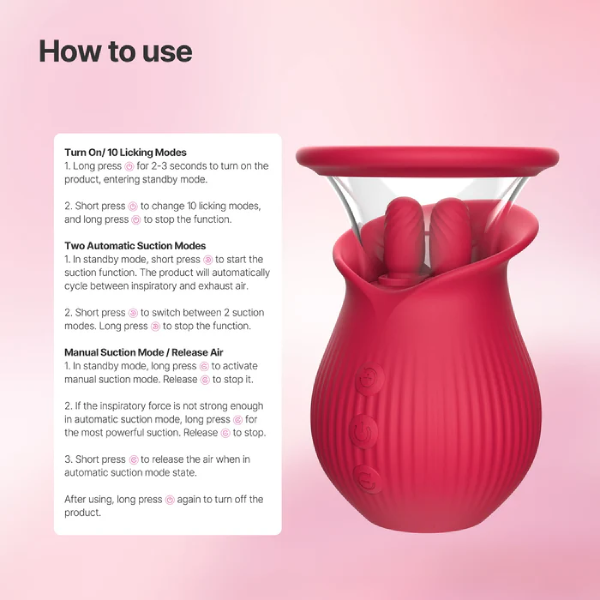 Eveandlove Tongue Magic: Interchangeable Clitoral & Nipple Sucker with 3-in-1 Pleasure Functions