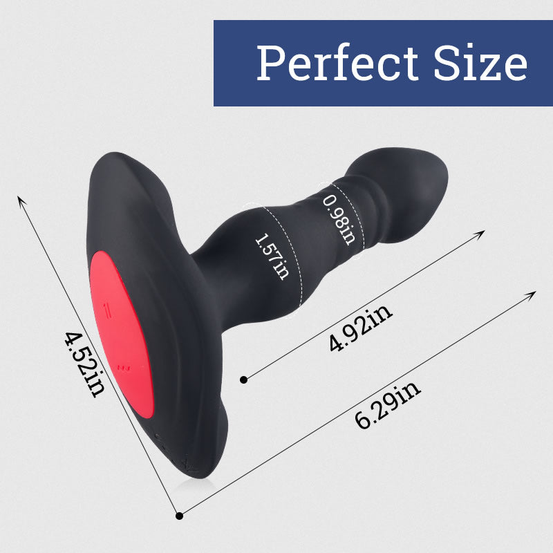 Eveandlove 3 Thrusting 10 Vibrations Anal Plug with Remote Controller