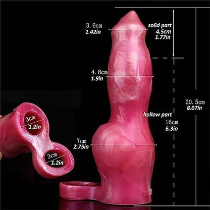 Eveandlove Male Penis Sleeve Enlarger – Soft Silicone Extension Sleeve with Cock Ring, 1.77in Solid Length