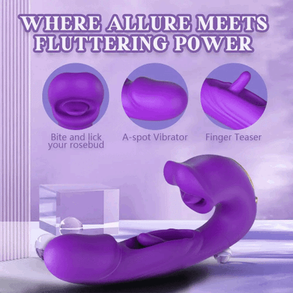 Eveandlove G Spot Vibrator: 7 Modes for Clitoral Stimulation, Thrusting Dildo & Anal Play